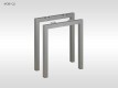 Birou operational MOBI-Q2 picioare metalice 1200x600mm