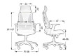 Scaun ergonomic, pivotant AERO