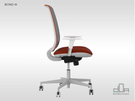 Scaun ergonomic de birou BOND WHITE