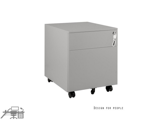 Casetiera metalica-Rollbox 2 sertare, cu role, XD-041-2
