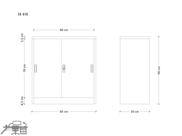 Dulap metalic 1 compartiment, XD-020