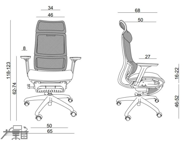 Scaun ergonomic operational SPACE CM-B265A-6