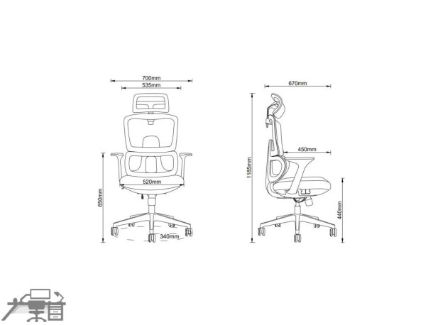 Scaun ergonomic operational BERK